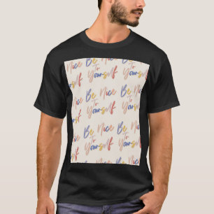 Colourful Hand Drawn Motivational Pattern T-Shirt