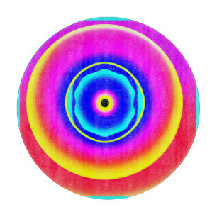 Colourful Hand Drawn Patterns Art Style Cutting Board