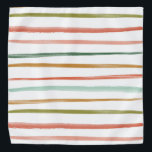 Colourful Hand Drawn Stripes Baby Bib Bandana<br><div class="desc">Whimsical bandanna fabric featuring fun,  colourful stripes.</div>