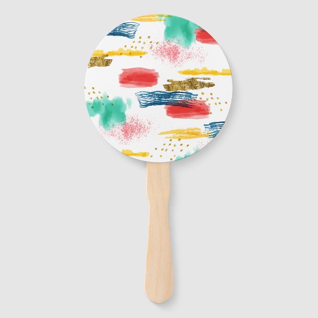 Colourful Hand Fan (Front)