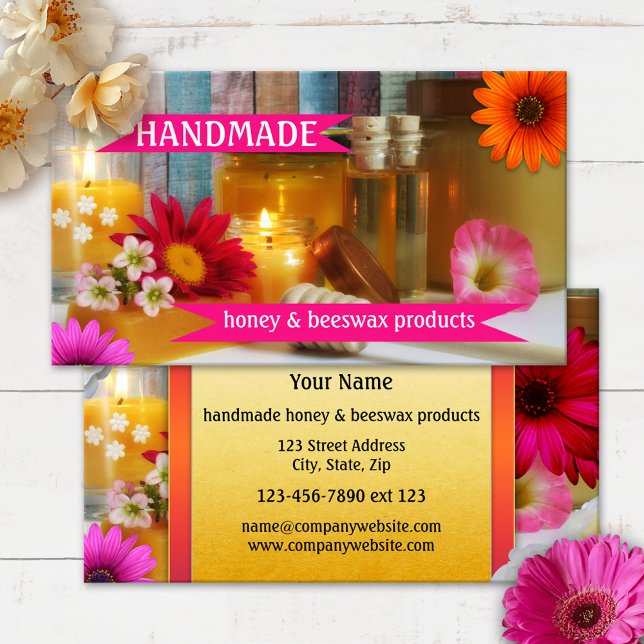 Colourful Handmade Honey Beeswax Business Card (Creator Uploaded)