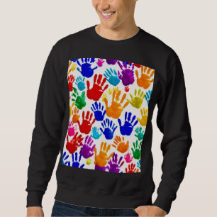 Colourful HandPrint  Sweatshirt