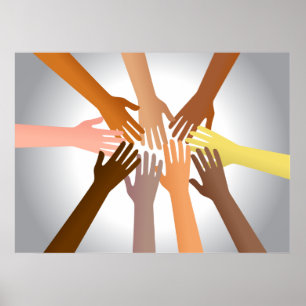 Colourful Hands Poster