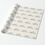 Colourful Hanukkah Western Retro Unique Fun Holida Wrapping Paper<br><div class="desc">Cute and colourful wrapping paper with a fun Happy Hanukkah greeting in western retro typography.</div>