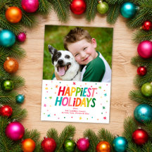 Colourful Happiest Holidays Photo