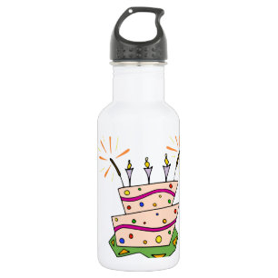 Colourful Happy Birthday 532 Ml Water Bottle