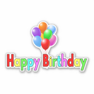 Colourful Happy Birthday Art