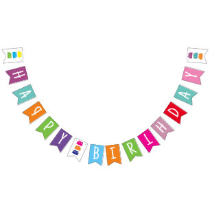 Colourful Happy Birthday Bunting