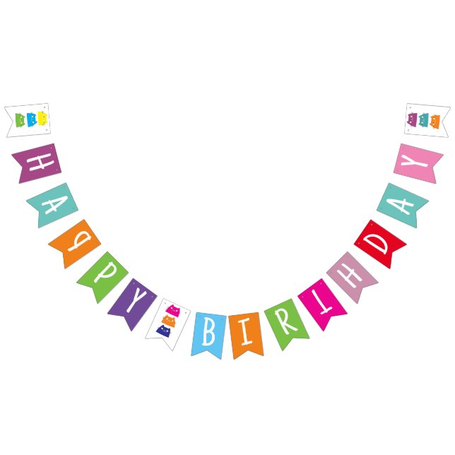 Colourful Happy Birthday Bunting (All)