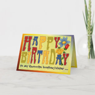 Colourful Happy Birthday Card