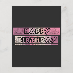 colourful happy birthday flyer