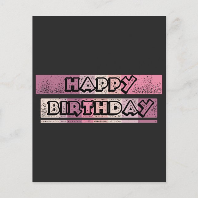 colourful happy birthday flyer (Front)