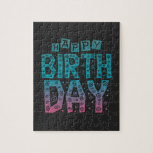 colourful happy birthday for all jigsaw puzzle