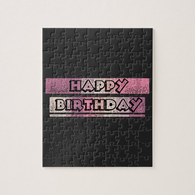 colourful happy birthday jigsaw puzzle (Vertical)