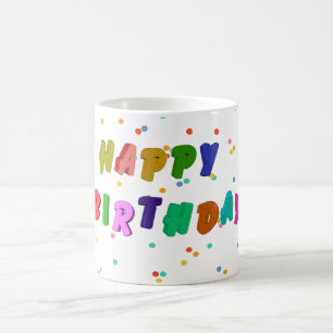 Colourful Happy Birthday Party Coffee Mug