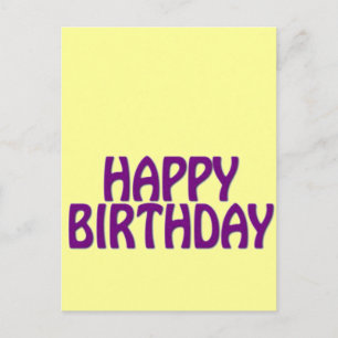 Colourful Happy Birthday Postcard