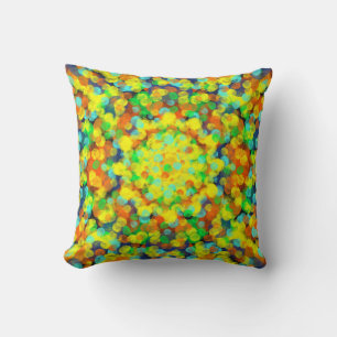 Colourful happy cushion