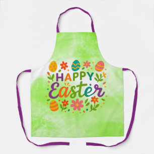 Colourful Happy Easter Apron