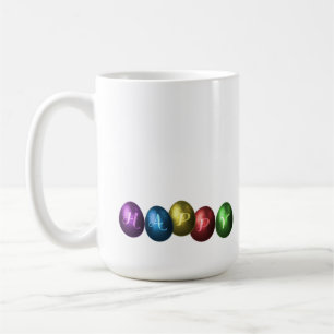 Colourful Happy Easter Eggs Coffee Mug