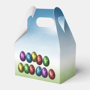 Colourful Happy Easter Eggs Favour Box