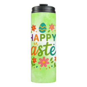 Colourful Happy Easter Thermal Tumbler