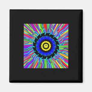 Colourful Happy Face Sticker Magnet