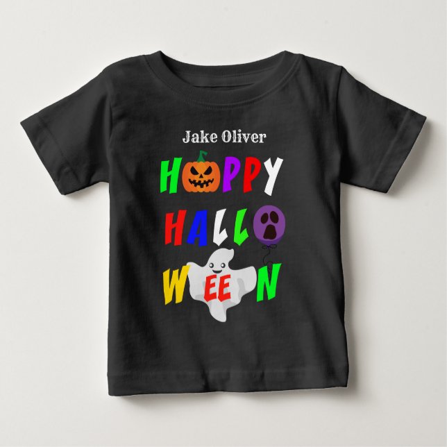 Colourful Happy Halloween Baby T-Shirt (Front)