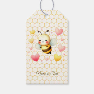 Colourful Happy Little Honey Bee Baby Shower Cute Gift Tags