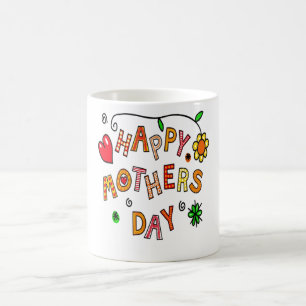 Colourful Happy Mothers Day Coffee Mug