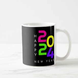 Colourful Happy New Year 2024 Family Matching Chri Coffee Mug