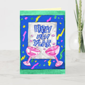 Colourful Happy New Year Card