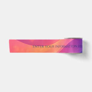 Colourful Happy New Year Greeting ,Glow and Bold Satin Ribbon