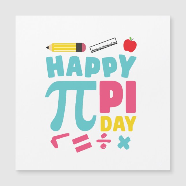 Colourful Happy Pi Day (Front)