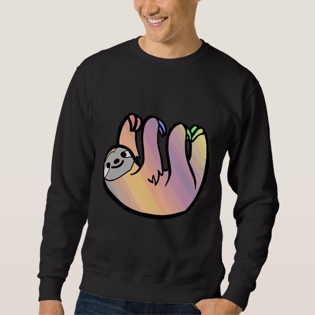 Colourful Happy Sloth Sweatshirt (Front)