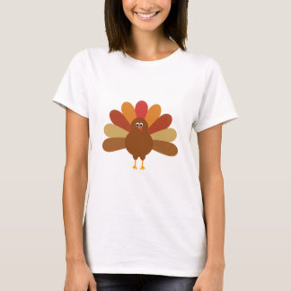 Colourful Happy Thanksgiving Turkey T-Shirt