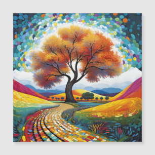 Colourful happy tree