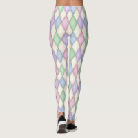 Colourful Harlequin Diamond Check Pattern