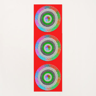Colourful Harmony: Yoga Mat Art Design"