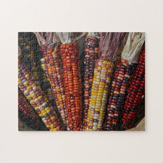 Colourful Harvest Corn Jigsaw Puzzle (Horizontal)