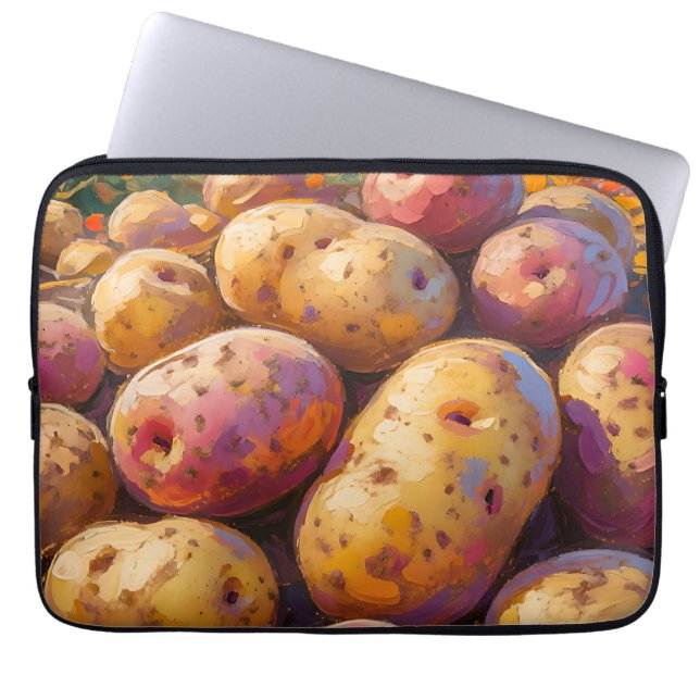 Colourful Harvest Potatoes  Laptop Sleeve (Front)
