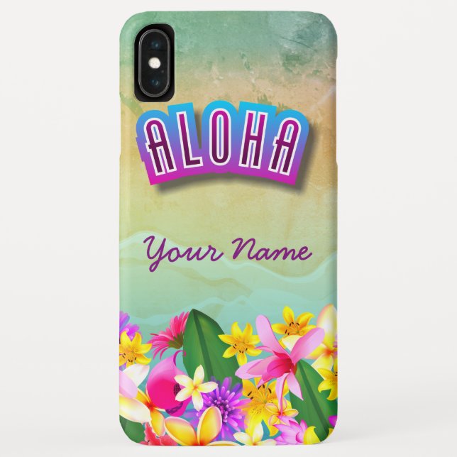 Colourful Hawaiian Beach Themed Case-Mate iPhone Case (Back)