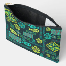 Colourful Hawaiian Icons Travel Pouch