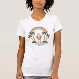 Colourful Hawaiian Santa Christmas T-Shirt