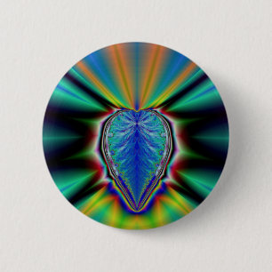 Colourful Heart 6 Cm Round Badge