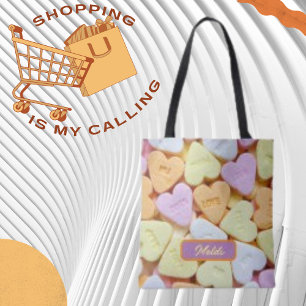 Colourful Heart Candies Tote Bag