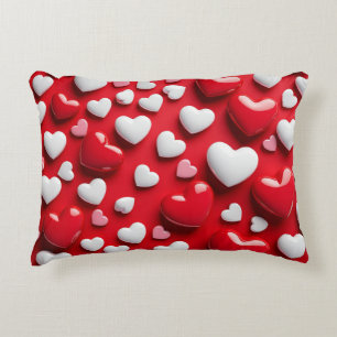 💖 Colourful Heart Decor For Girls Room And Teen Decorative Cushion