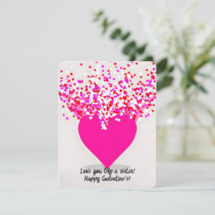 Colourful Heart Love, Friendship Galentine's Day Holiday Card