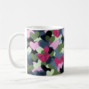 Colourful Heart Pattern Coffee Mug