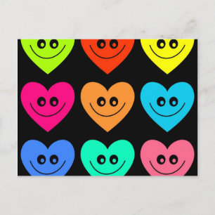 Colourful Heart Postcard
