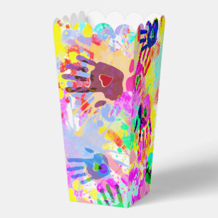 Colourful heart shapes pattern 5 favour box